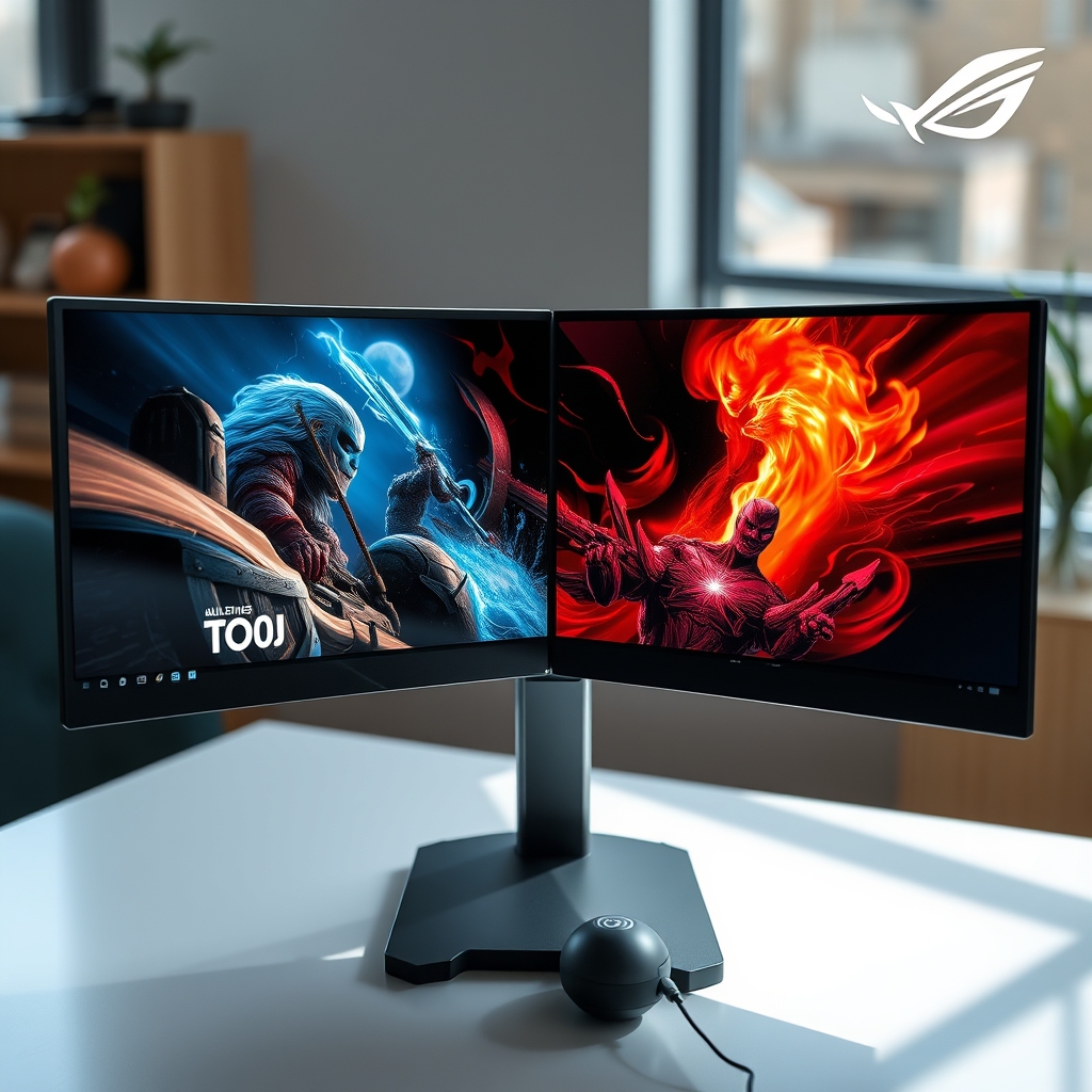 découvrez l’asus rog zephyrus duo, un ordinateur portable gaming premium équipé de deux écrans pour une expérience multi